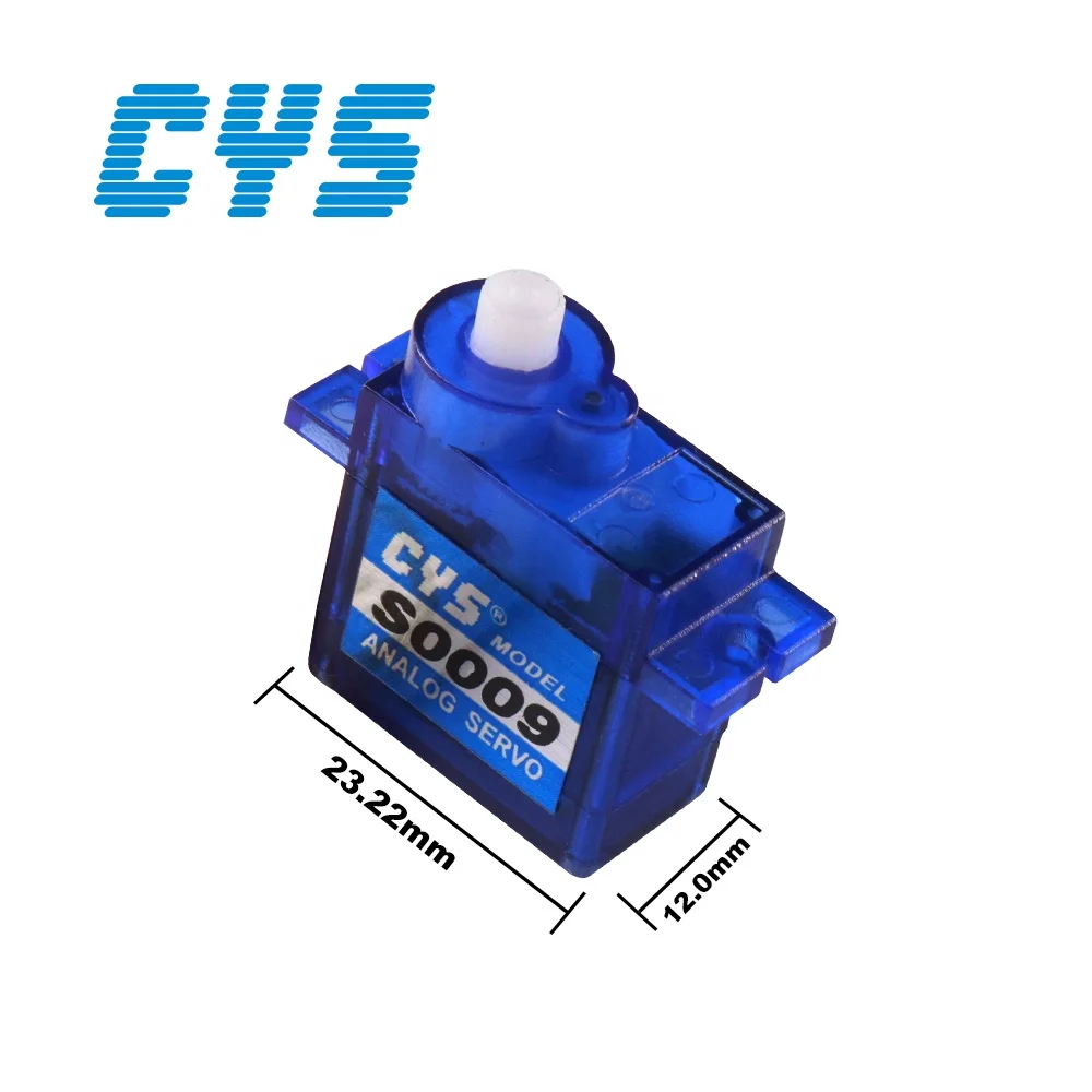 Mini 9g 1.5kg Digital/Analog CYS-S0009 4.8/6V 21T Plastic/Metal Gear RC Servo SG90 for for RC Airplane Robot Car