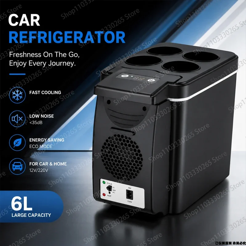 6l-portable-12v-220v-car-refrigerator-cooler-warmer-fast-cooling-mini-fridge-for-drinks-road-trips-home-use