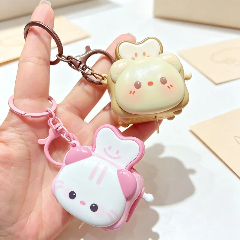 Cute Bread Machine Panda Creative Keychain, Stress-relieving Accessory | Exquisite Keychain | Cartoon Small Gift