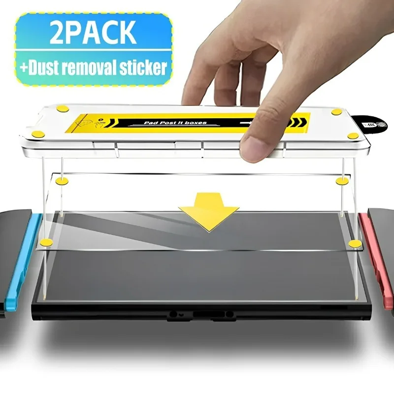 

Auto-Alignment Screen Protector for Nintendo Switch 2 Tempered Glass Film with Dust Removal Sticker for Switch2 Glass Accessory