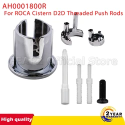 compatible with ROCA Cistern D2D Dual Flush Push Button Half Moon AH0001800R New Style Threaded Push Rods Short Body Chrome