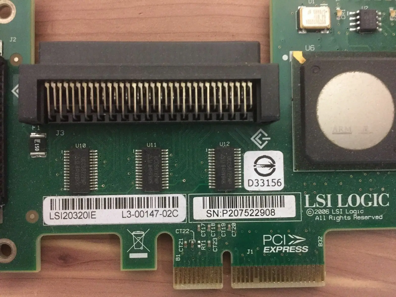 Imagem -04 - Lsi Lógica Scsi Lvd se Controlador Pci Express x4 Lsi20320ie 439946001 Testado