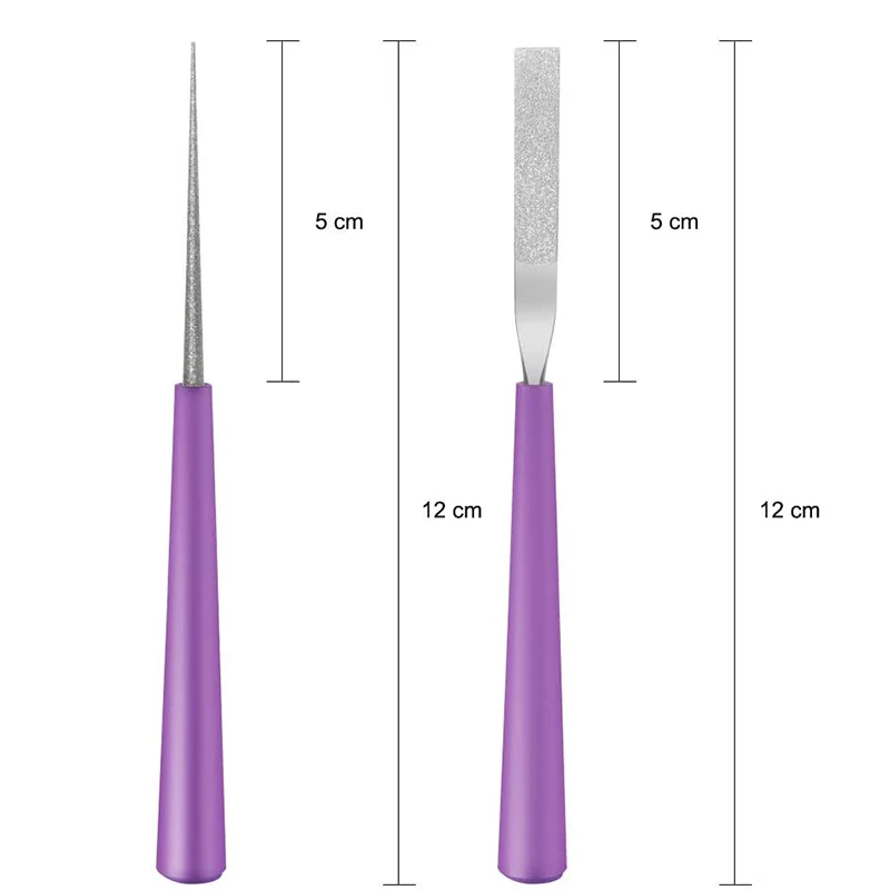 5PCS Bead Reamer Set Diamond Tipped Bead Reamer Beading Hole Enlarger Tool for Glass Plastic Metal Wood Beads