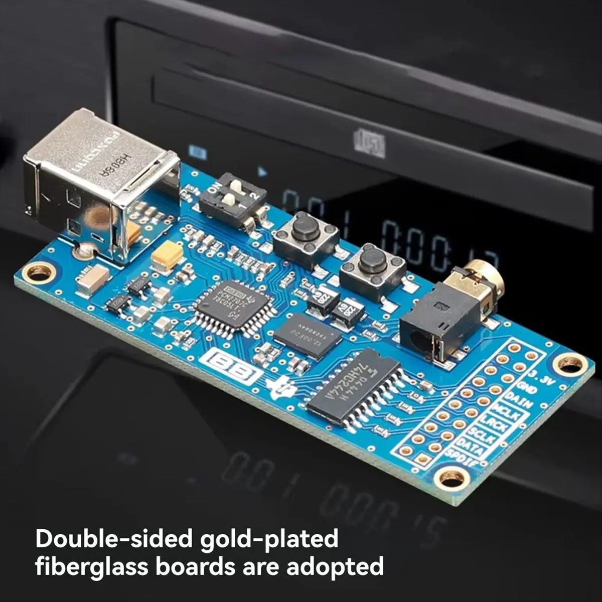 

Звуковая карта USB PCM2707C с цифровым интерфейсом USB-I2S, совместимая с итальянской PCM2706 XMOS