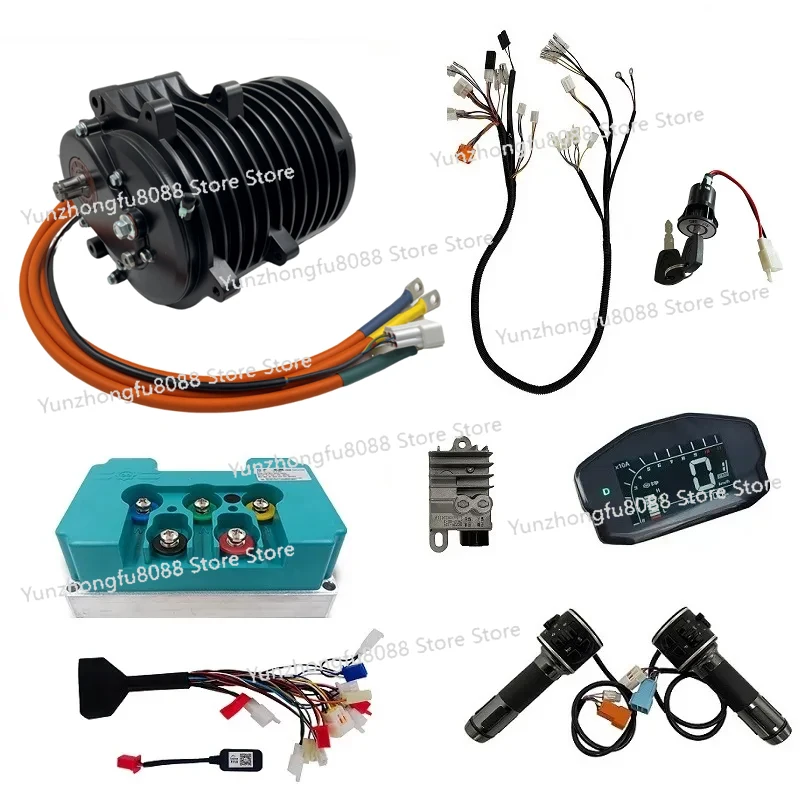 

138-C V3 3000W High Torque Mid-Train Internal Gear With Fardrive Controller ND72680 For E-Vehicle Electric Motorcycle