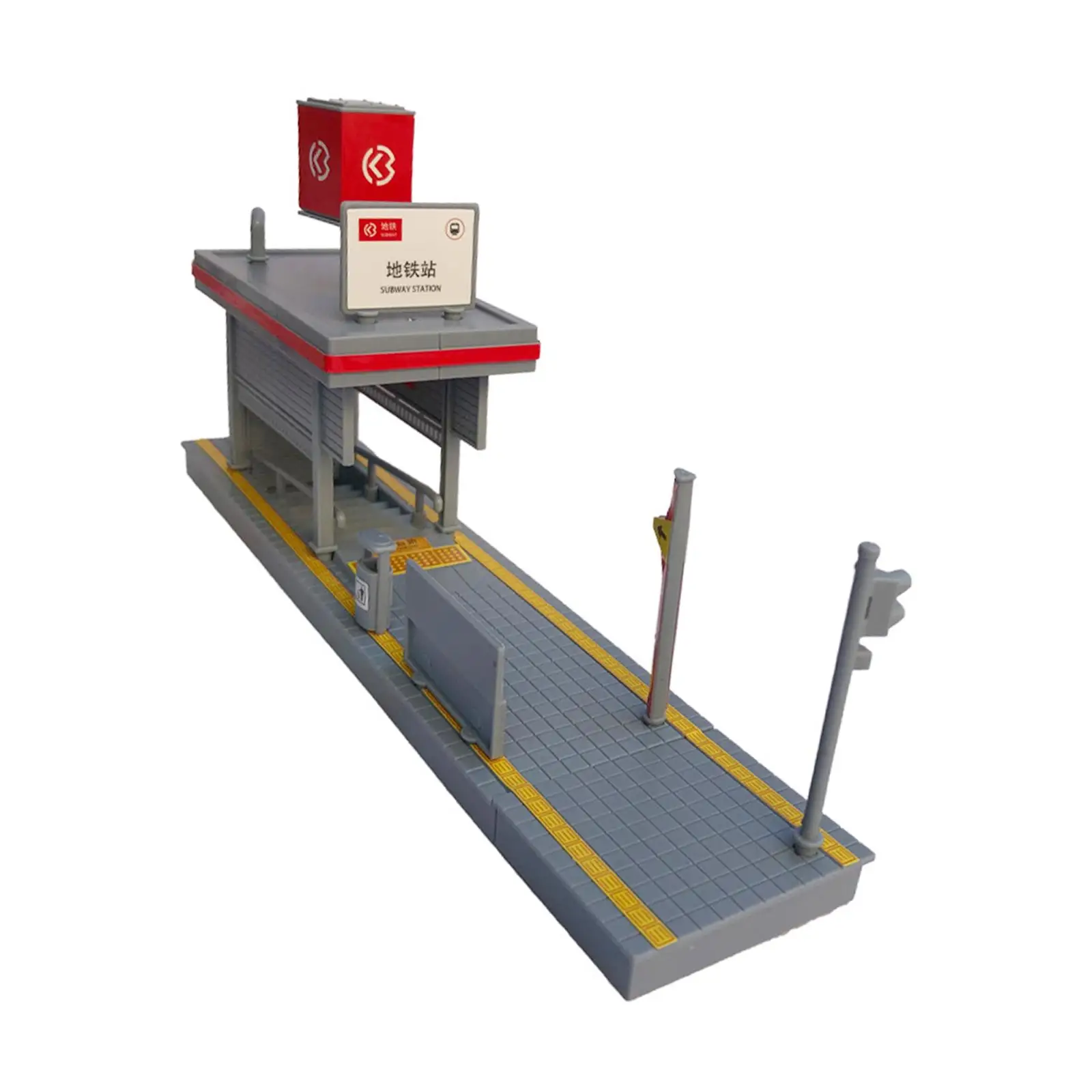 DIY Assembly Metro Station รุ่น 1/64 การศึกษาการเรียนรู้ของเล่นสําหรับเด็กผู้หญิง