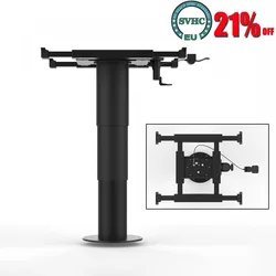RV Aluminum alloy lifting Table Leg Adjustable Height table base with Four-Way Translation Frame for Caravan Boat Yacht