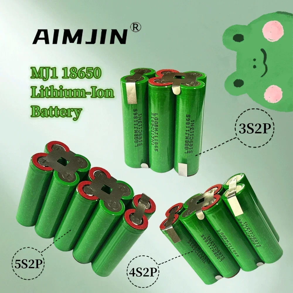 10.8 V/14.8V/18V 7000mAh MJ1 18650 Lithium-Ion Battery, for screwdriver, welding rod, 3S2P/4S2P/5S2P battery pack