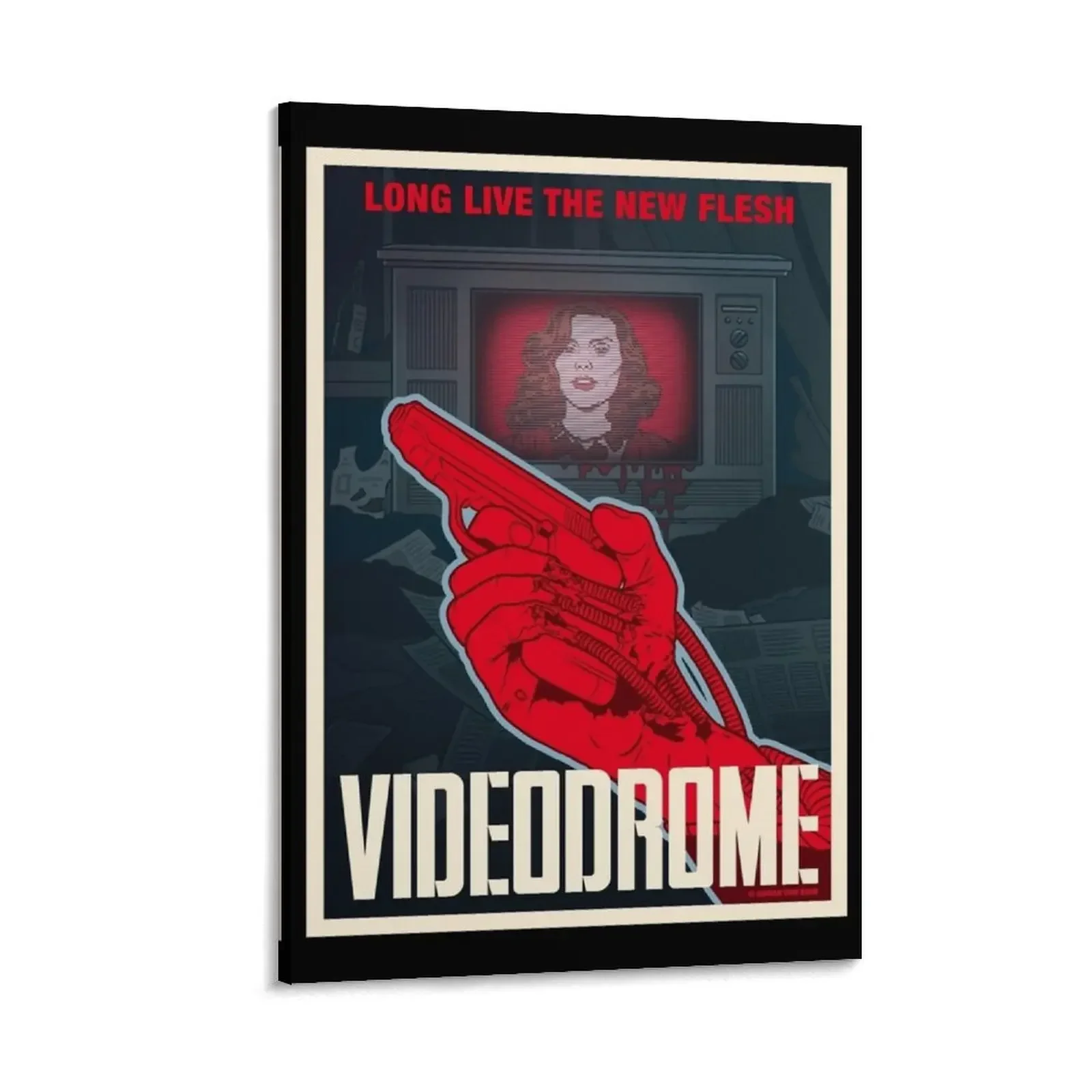 

VIDEODROME (1983) by Adrian vom Baur Poster Canvas Painting Wall decoration frame Decoration wall Posters on the wall