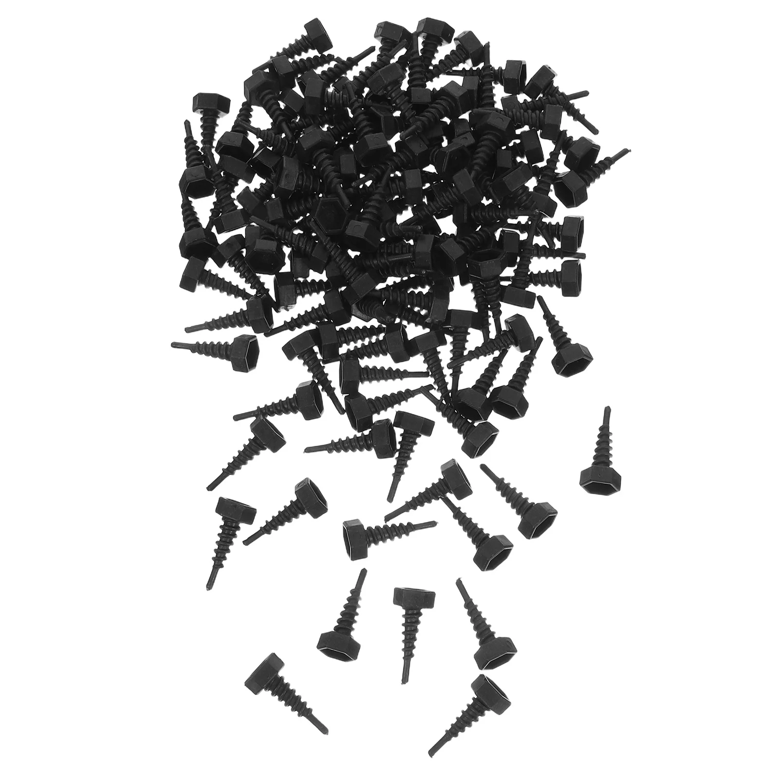 

100Pcs Plant Root Control Screws Plastic Black Root Trainer Secure Fixation for Nursery Pots Outdoor Planting Board Garden
