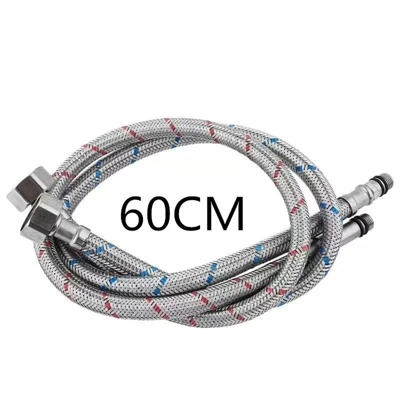 

New 60cm/80cm High Quality G1/2 Caliber Hoses Length Faucet Hoses Cold Hot Mixer Faucet Stainless Steel Water Inlet Pipe