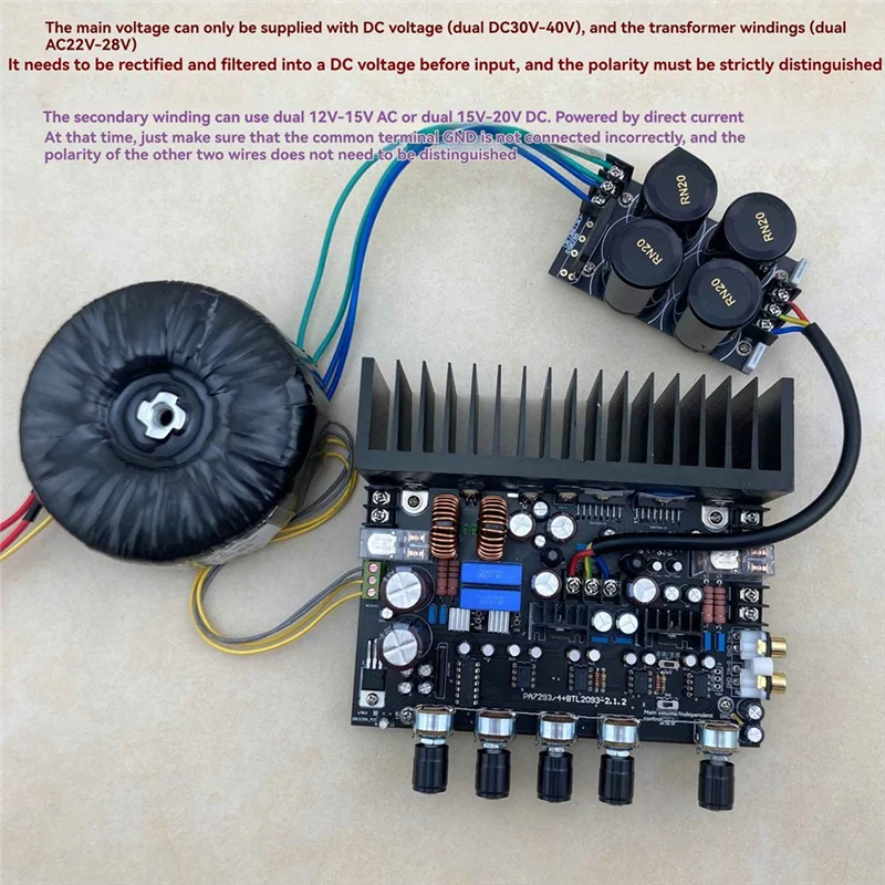 B27B BTL Output TDA7294/3 TDA7293/4 2.1 Channel HIFI Power Amplifier Board Digital Amplifier Subwoofer
