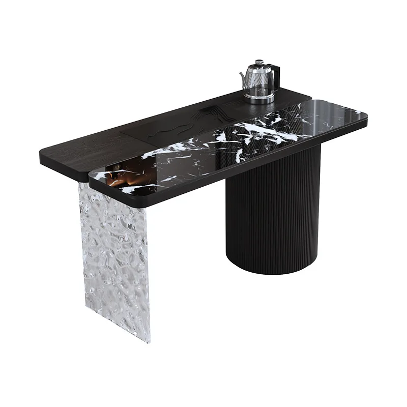 

Wabi Sansan wind log stump side few living room small apartment wooden pier carbonization art pure solid wood bedside stor