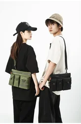 2023 New Multi-Pocket Function Crossbody Bag messenger bag men Outdoor Mountain Style Waist Bag Side Shoulder Men's Small bolsos