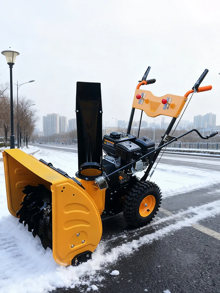 المشي خلف نوع آلة تنظيف منفاخ الثلج المنزل استخدام مكنسة لمصنع الثلج مباشرة توريد آلة إزالة الثلوج #2