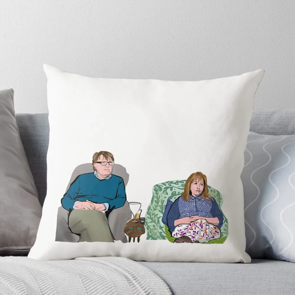 

Giles and Mary Gogglebox Throw Pillow Cushions Cover Plaid Sofa Ornamental Pillow Cushion Cover