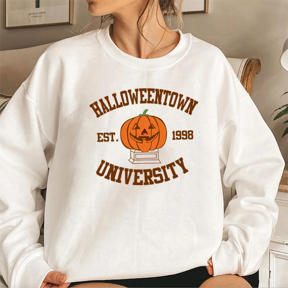 HalloweenTown 1998 Sweatshirt Halloweentown University Hoodie Halloween Party Sweater Vintage Fall Pumpkin Crewneck Sweatshirts