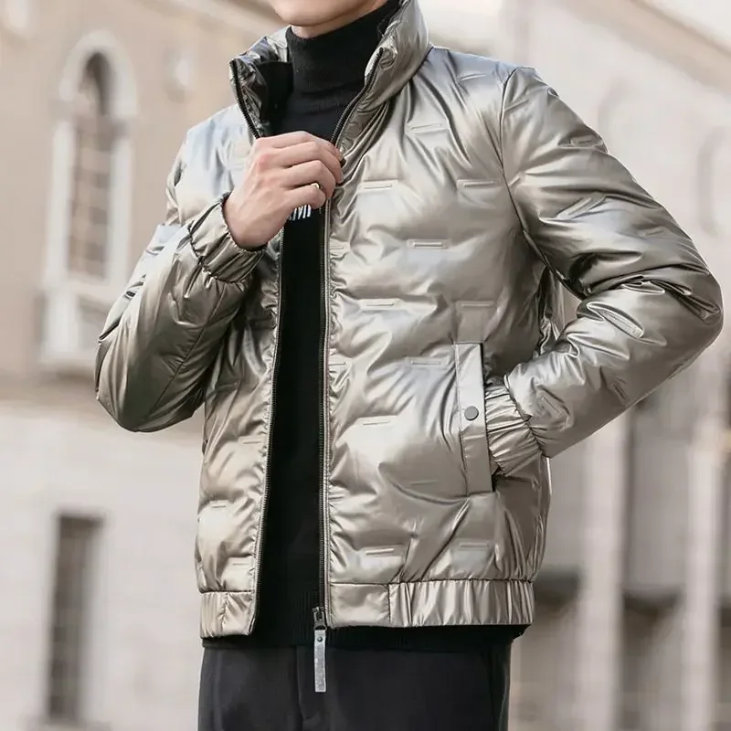 

Short Thick Warm Male Down Jackets Work Stylish Casual Fast Delvery Y2k Joker Vintage Men's Coats Winter On Offer Cold Deals
