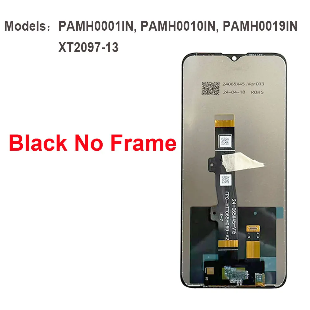 For Motorola Moto E7 Power Display With Frame Touch Sensor Digiziter Assembly For Moto E7i Power XT2097-13 Screen Replacement