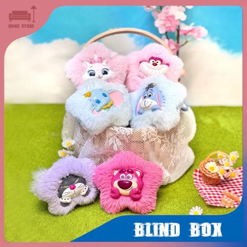 

Hairy Season Series Flowers Lie Prone Blind Box Cute Cartoon Fluffy Pendant Mystery Anime Figure Decorative Keychain Girl Gifts