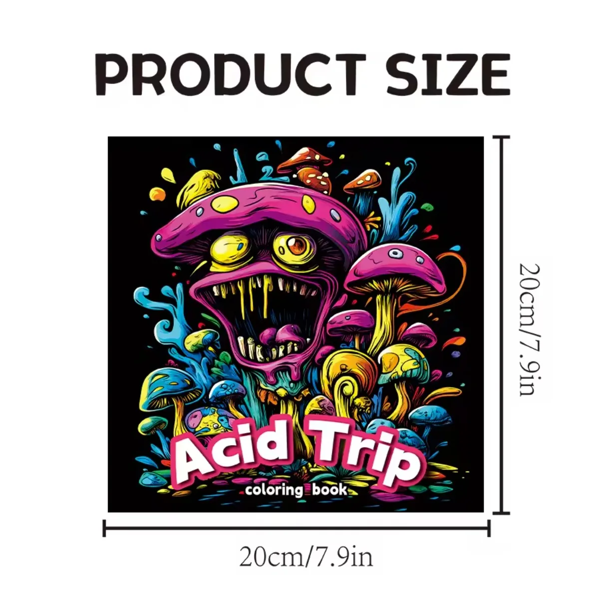 Libro da colorare Mushroom World Libro illustrato per adulti Design originale