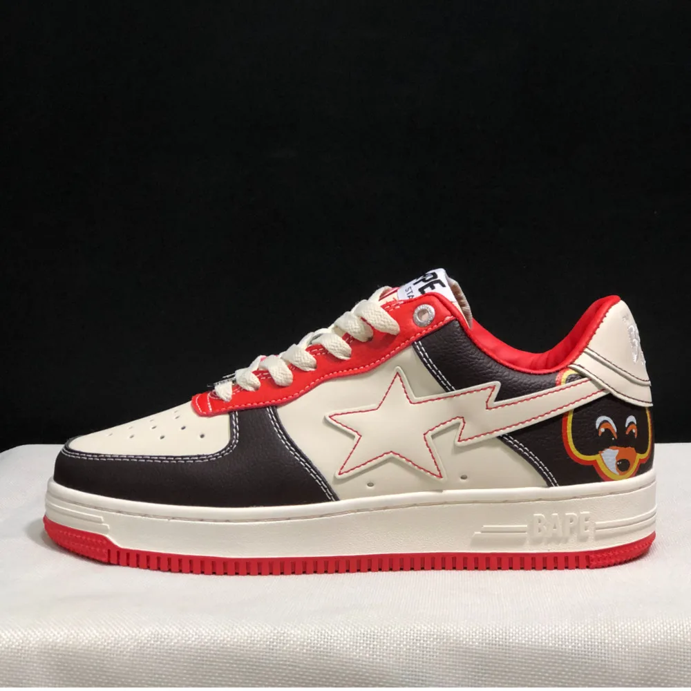 Bape Sta-zapatillas clásicas originales para hombre y mujer, zapatos informales de Skate con plataforma, a la moda, para exteriores