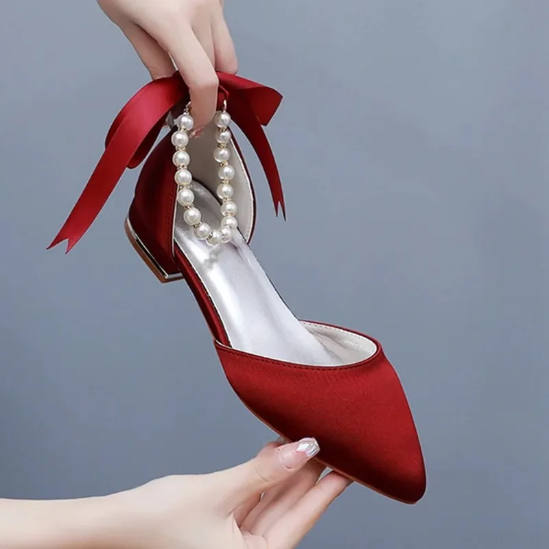 

Summer New Women Shoes Fashion Pointed Tip Flat Sandals for Woman Elegant Dress Wedding Shoe Luxury Designer Shoes Zapatos Mujer