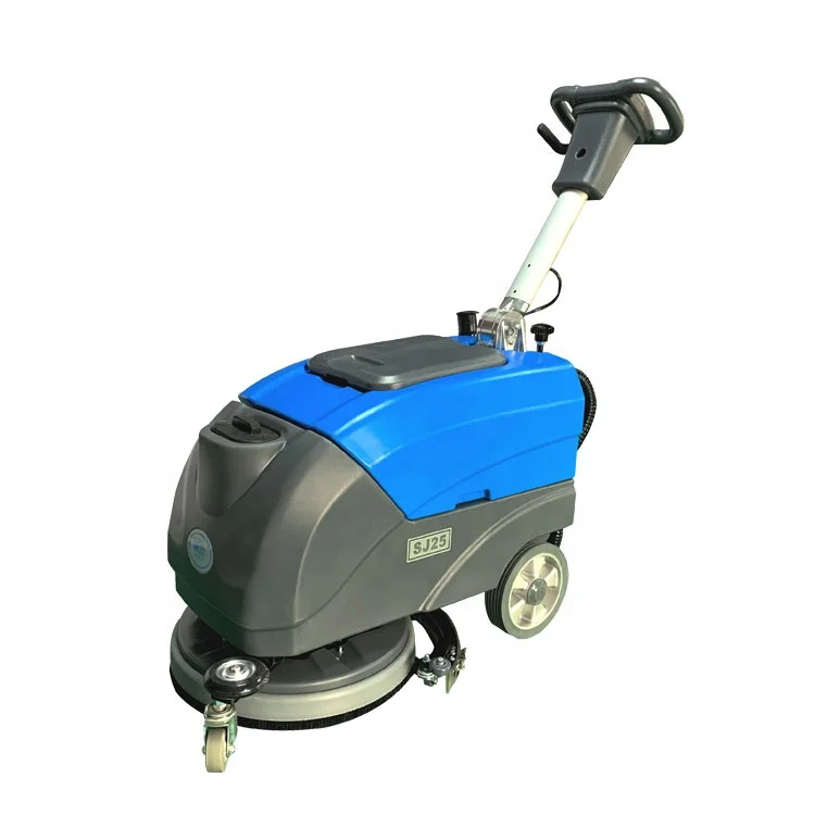 High Efficiency 25liter Water Tank Walk-Behind Floor Scrubber Sweeper Cleaning Machine