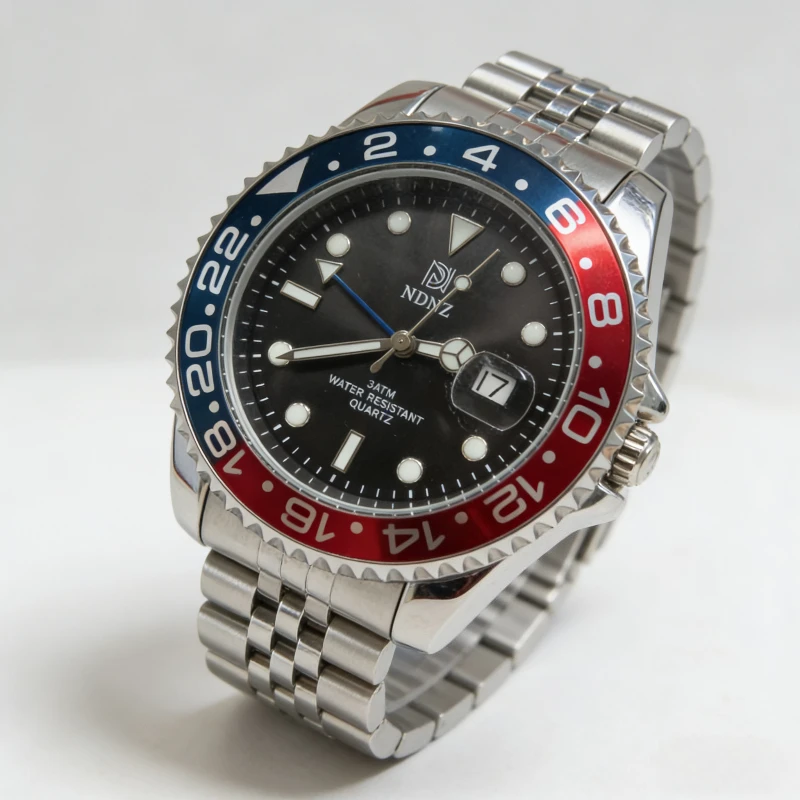 

Новые водонепроницаемые часы NDNZ для пар, кварцевые, деловые, повседневные, износостойкие, с функцией отображения даты, для мужчин и женщин.