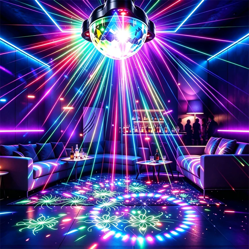 Lighting Effect Home Decor - Disco Ball Party Light RGB Laser
