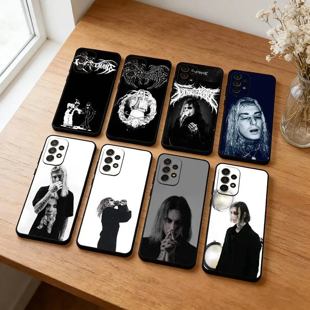 

Ghostemane Rapper Cool Phone Case For Samsung S25,S24,S23,S22,S21,S20,Plus,lite Soft Black Shell