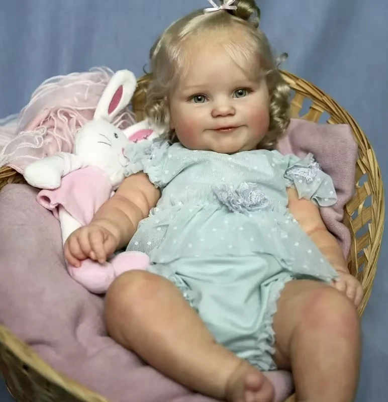 20 pouces déjà peint fini Maddie éveillé Reborn bébé poupée réaliste doux au toucher 3D peau Visible 1 vendu