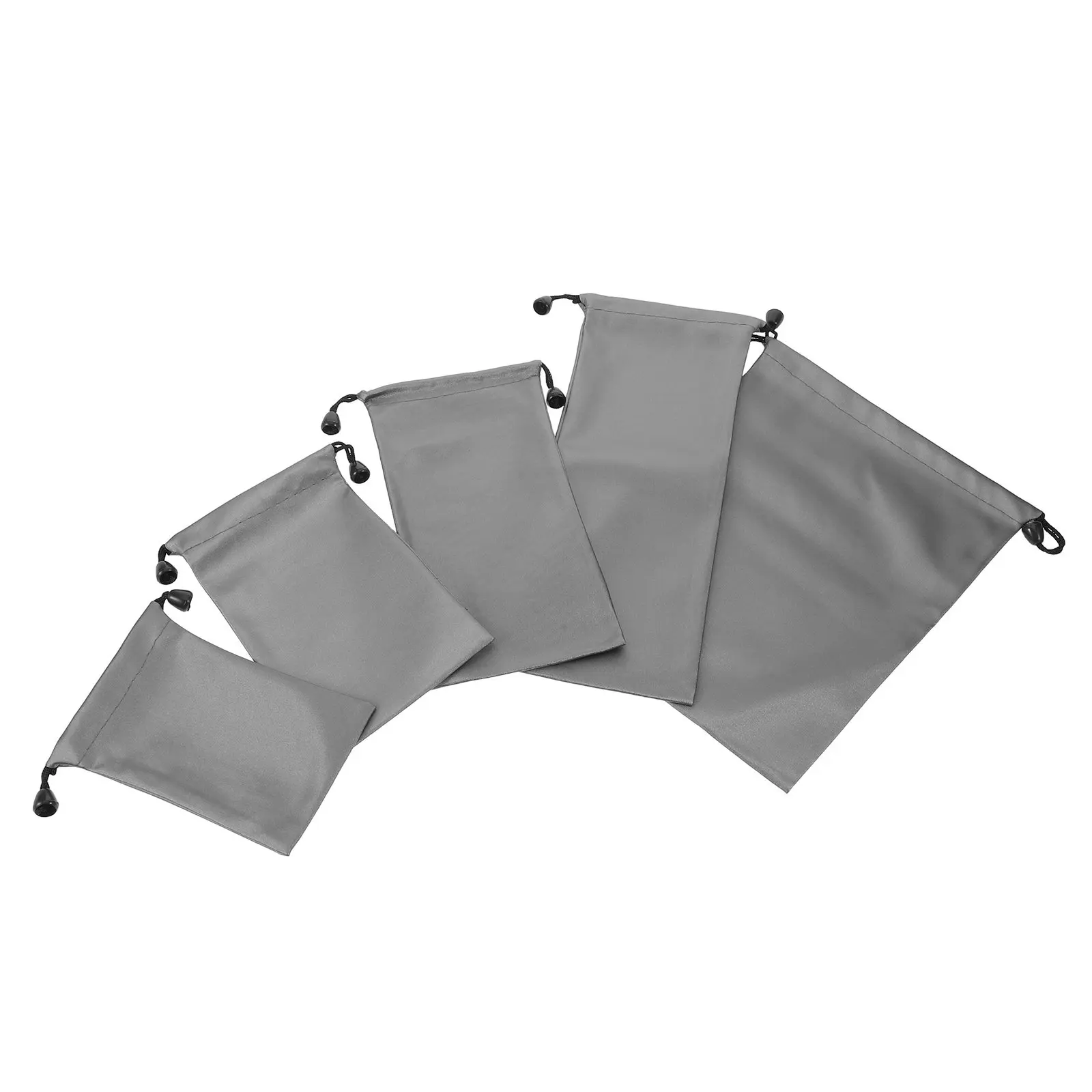 

5Pcs Drawstring Cable Management Bag Compact Portable Power Bank Organizer Nylon Travel Electronics Accessories Storage Pouch