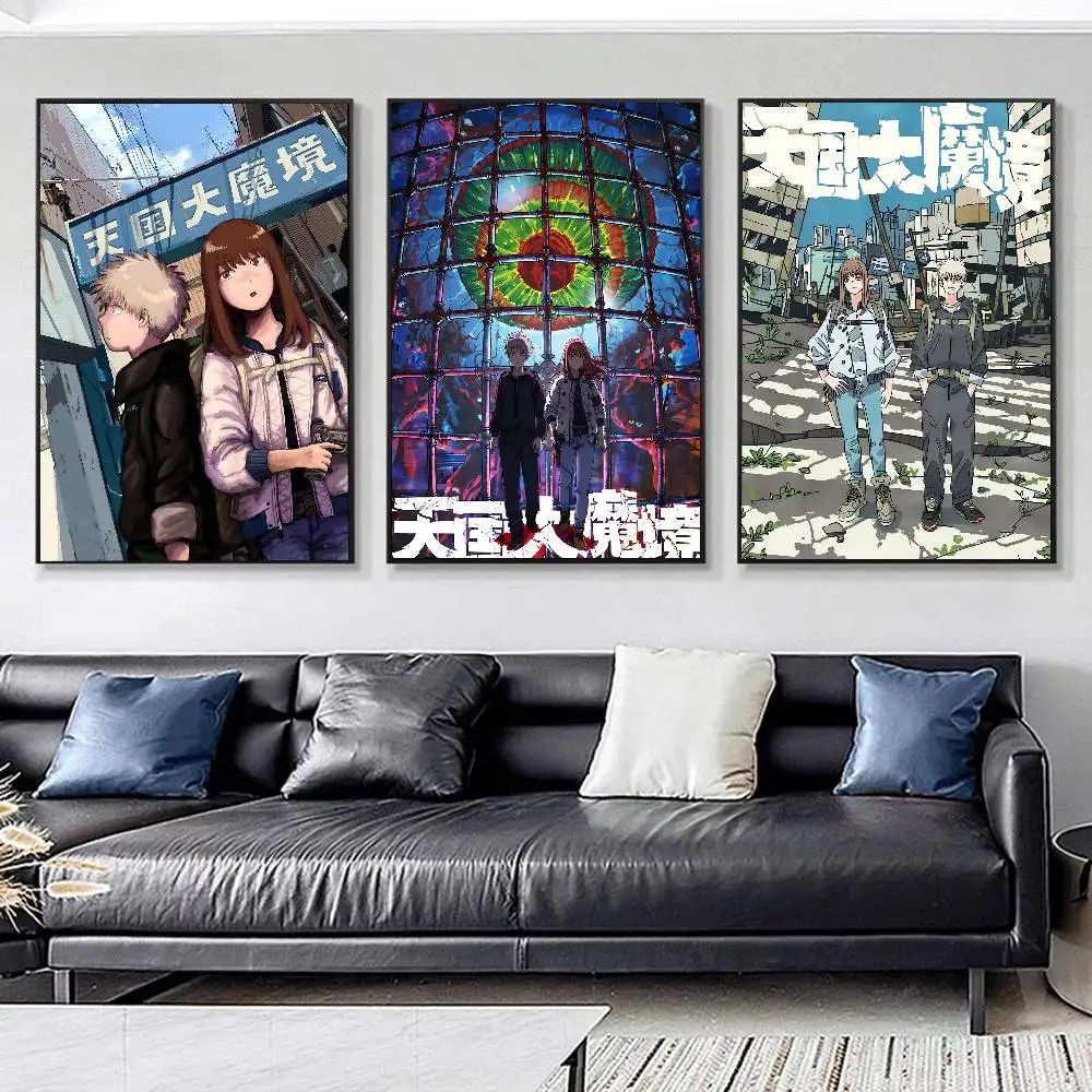 1pc Cartoon Anime H-Heavenly Delusion Manga Posters HD Print Vintage Wall Art Decor for Home Study Room