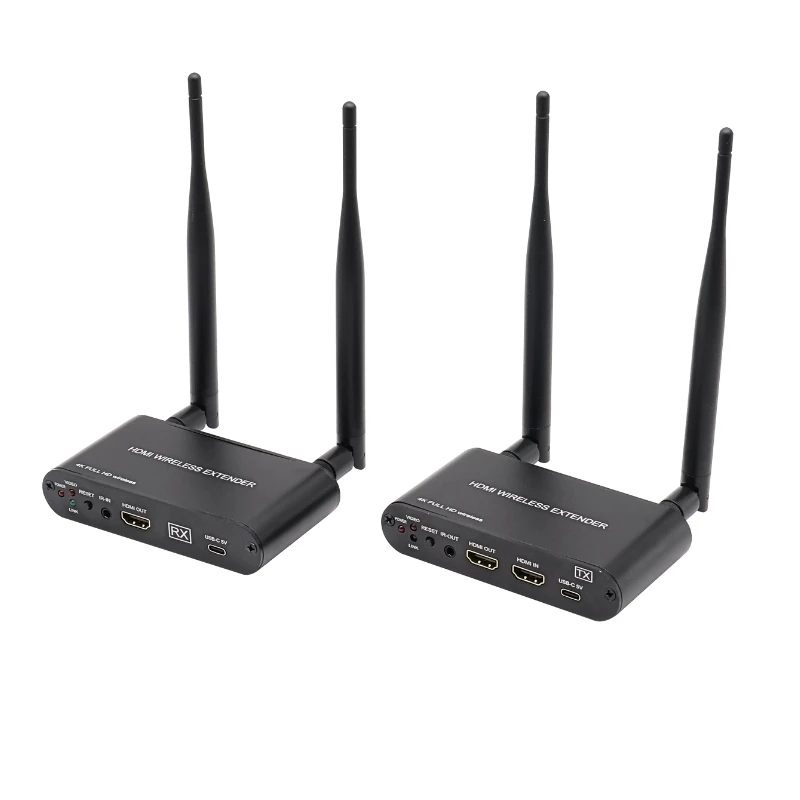 hit productFactory OEM Wireless 5.8G 4K 1080P Display Extender 300 Meters  WiFi HD MI Wireless Extender