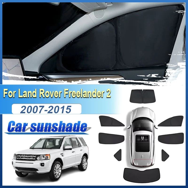 For Land Rover Freelander 2 L359 2007-2015 Privacy Sunshades Anti-UV Sun Protection Window Tool Visors Foldable Auto Accessories