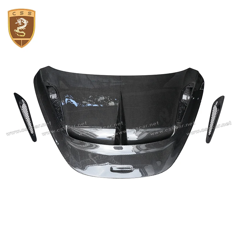 Car Front Bumper Hood Bonnet Air Vent Intake Cover For Mclaren 720S Vor Style Dry Carbon Fiber Engine Bonnet Scoop Kit