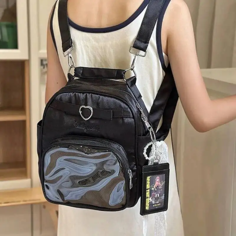 Y2K جديد إمرأة لطيف Ita حقائب الظهر لوليتا فتاة حقيبة شفافة موضة الكتف حقيبة كروسبودي سعة كبيرة لتقوم بها بنفسك عرض حقائب الظهر #2