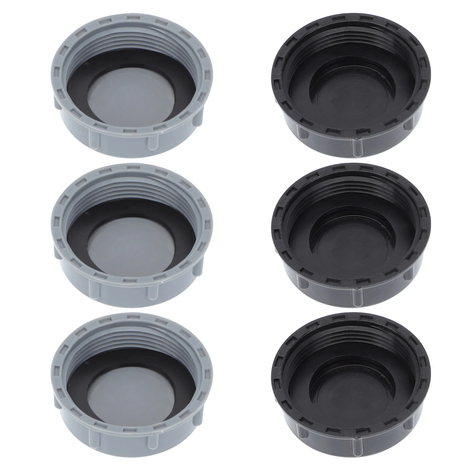 6pcs Drainer Caps Thickened Drainage Covers Durable Plastic Plug For Kitchen Drainpipe Waste Processor Household Use