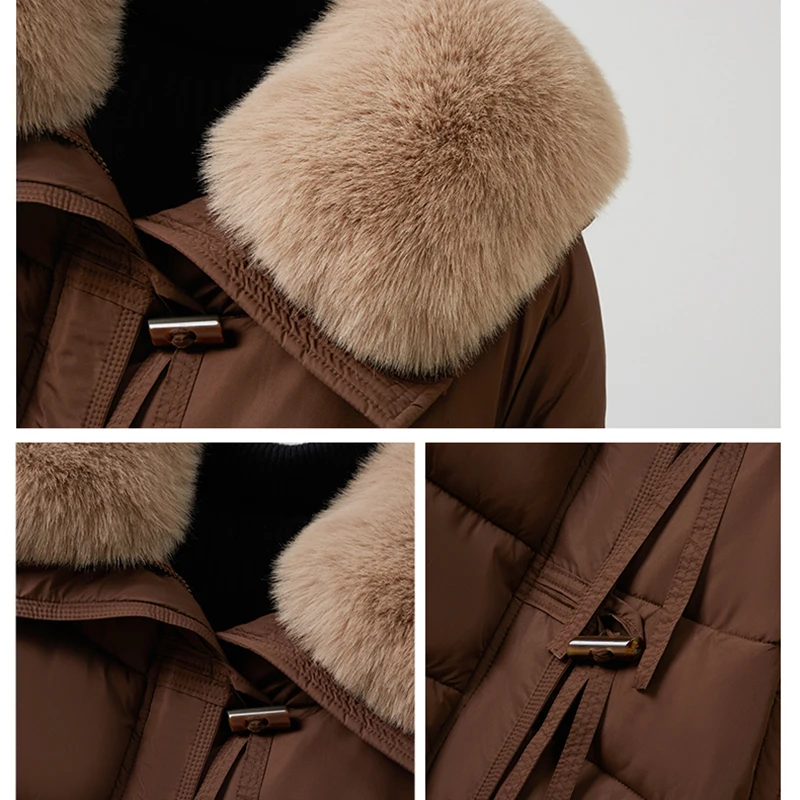 여성용 오버 사이즈 짧은 퍼퍼 자켓 겨울 우아한 다운 코튼 코트 루즈 긴 소매 두꺼운 따뜻한 캐주얼 파카 아웃웨어