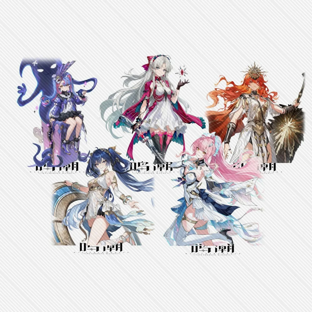 10cm game Wuthering Waves cute Acrylic Stand Keychain Model Cosplay Characters Ornament Accessories Christmas Collection Gifts