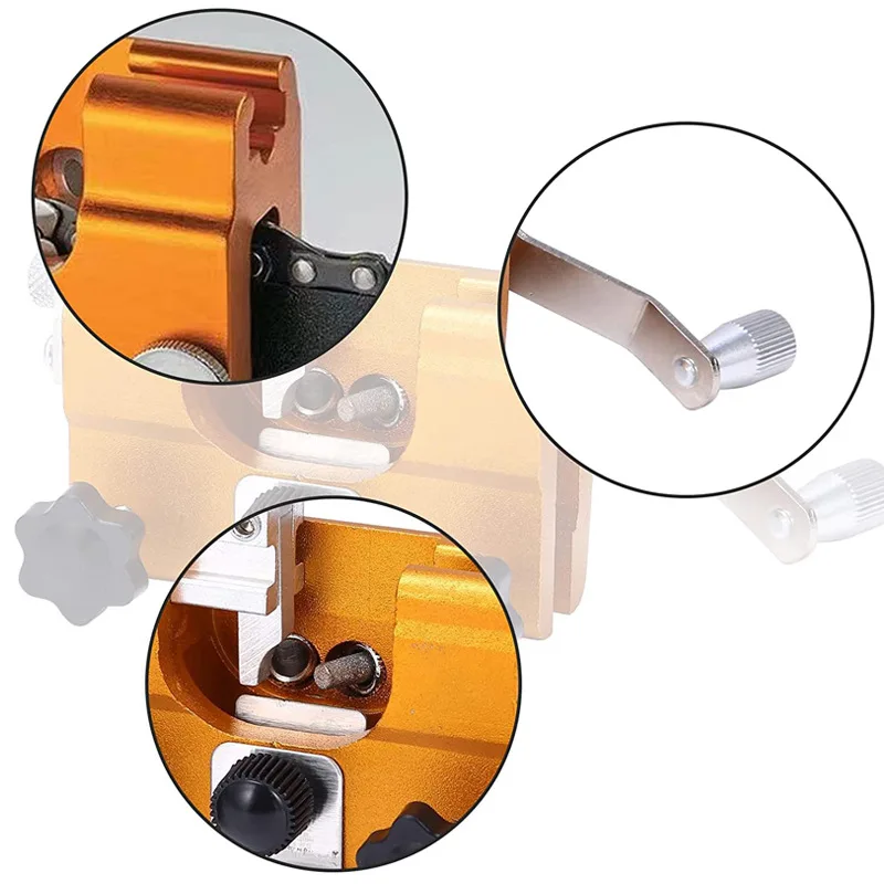 Hand-Shake Chain Grinder Household Manual Grinding Tool Electric Chain Chain Saw Sharpener Portable Chain Grinder