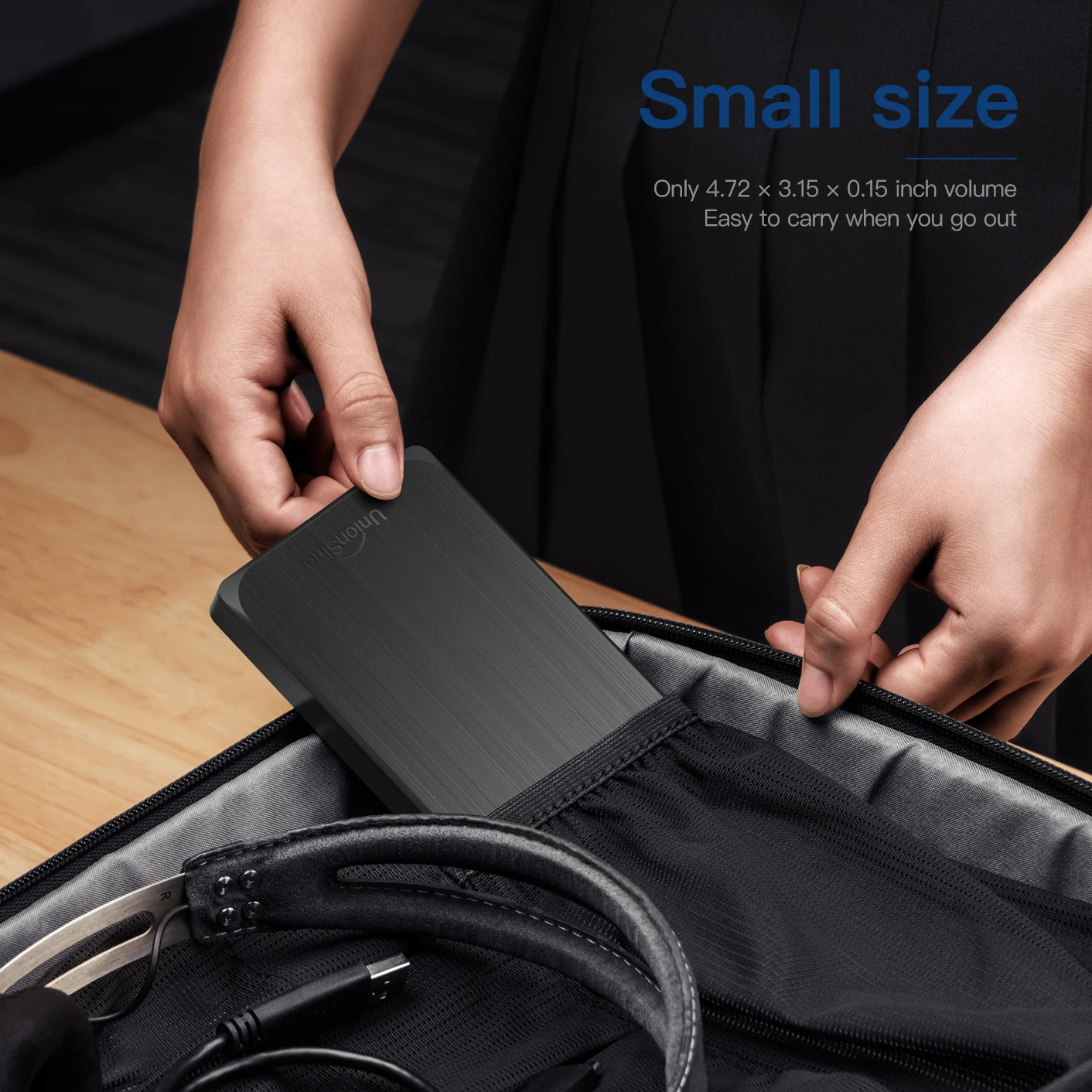 UnionSine 휴대용 외장형 하드 드라이브 500gb/1tb/2tb 메모리 USB HDD 저장 장치 하드 디스크 이동식 데스크탑 노트북 컴퓨터