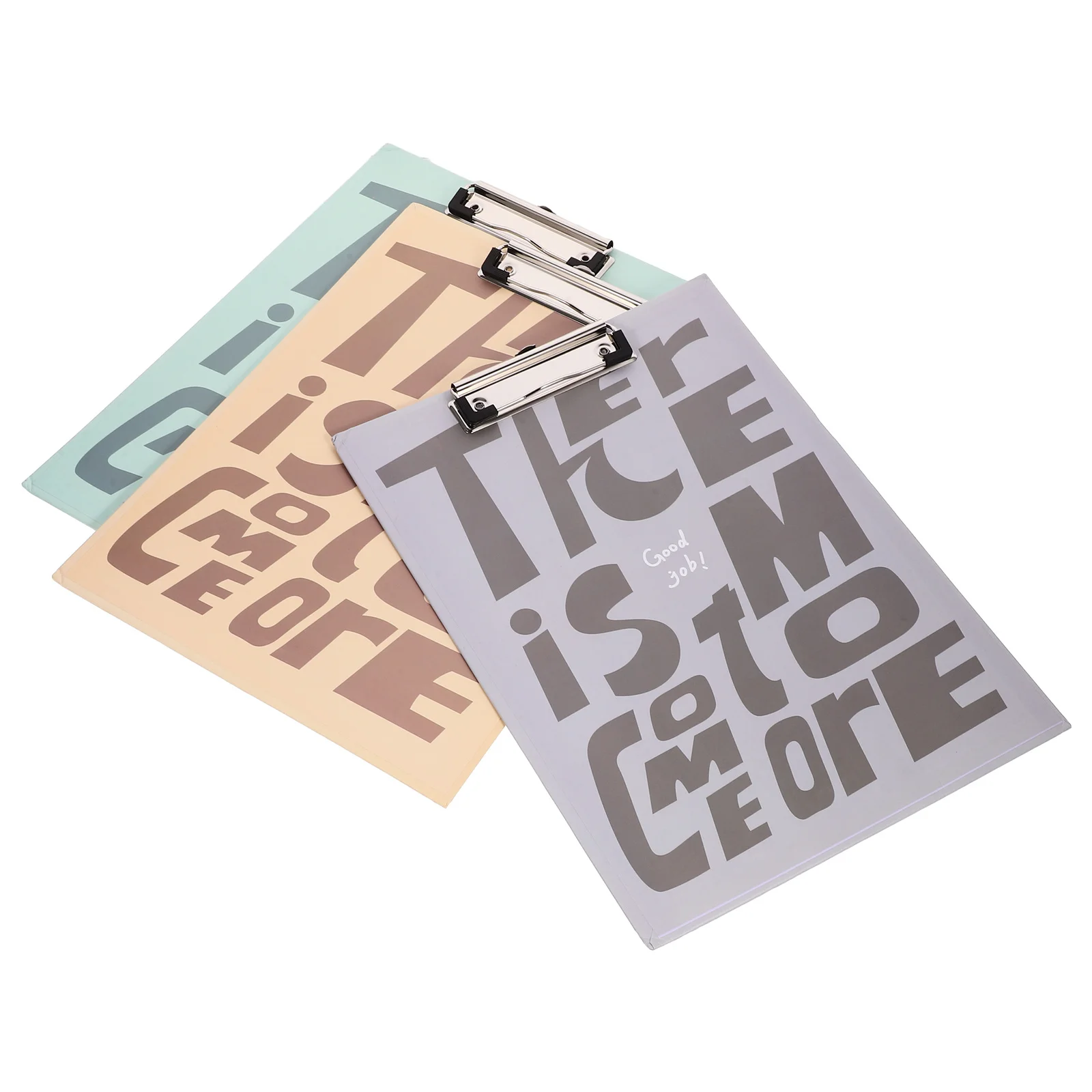 3Pcs Portable Writing Pad Clipboard Sturdy Metal Frame Lightweight Document Holder for Office School Travel Multi-Function Board