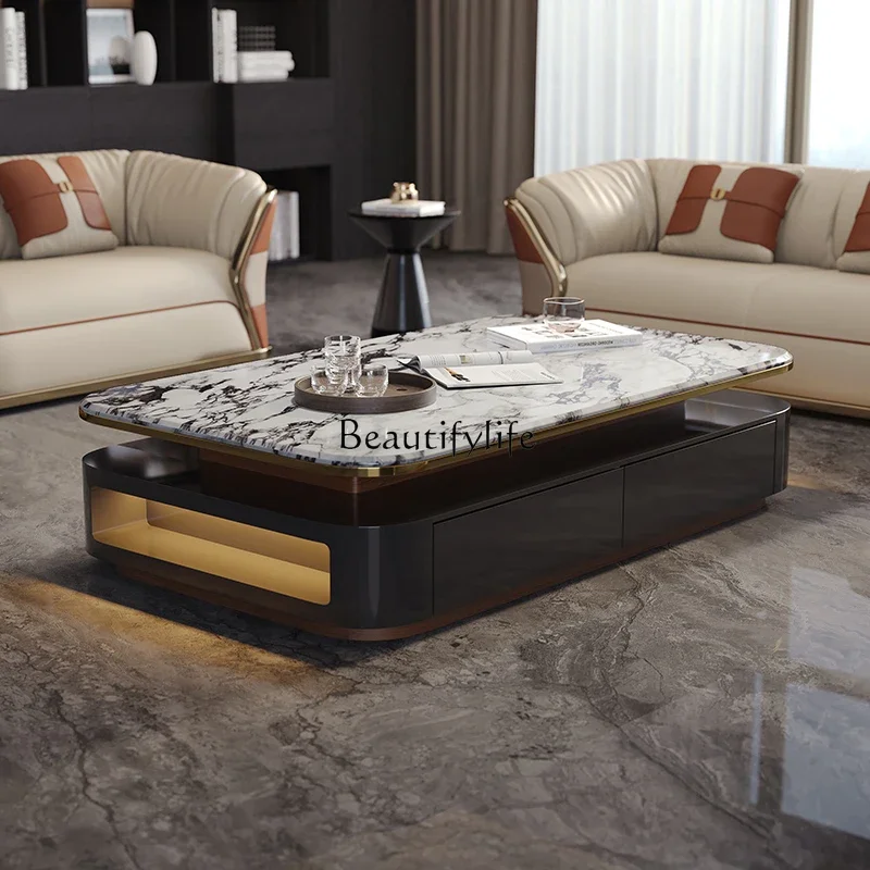 09 طاولة قهوة كبيرة مبتكرة وممتدة