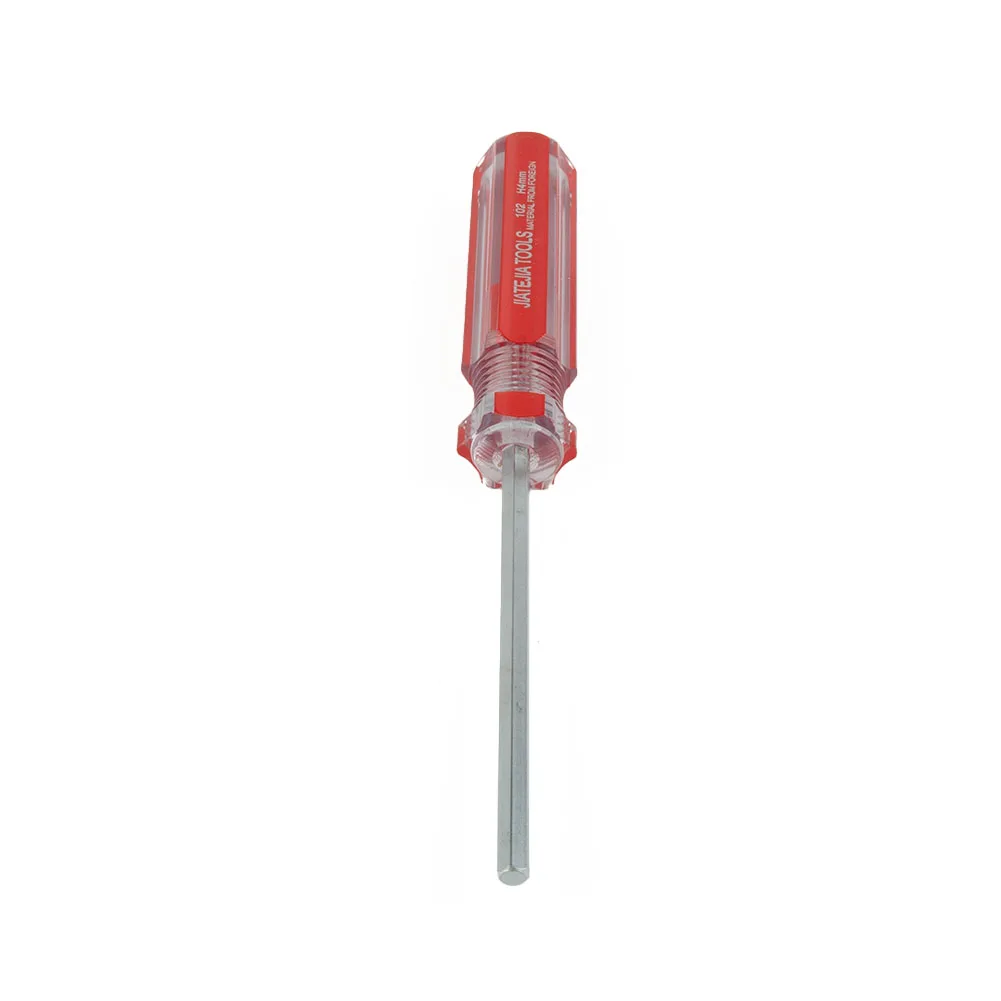Secara akurat terkunci obeng segi enam peralatan tangan baja 1Pc warna Bar Batch furnitur Model magnetik perak + merah mainan 1.5mm-6.0mm
