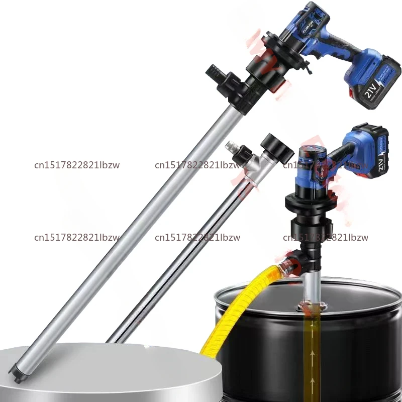 21V Fuel Transfer Pump Portable lithium battery inserted barrel pump 3200W diesel  Electric oil pump fuel dispenser