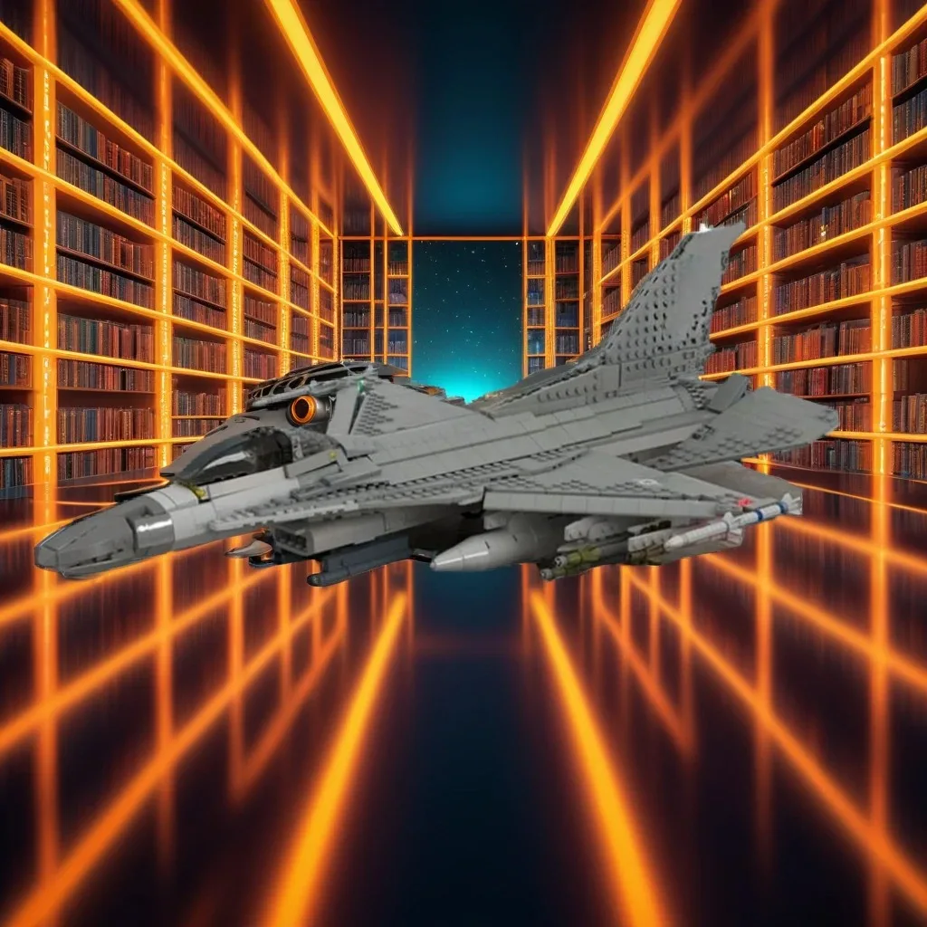 

1480PCS MOC F-16 Block 30 Fighting Falcon Agile, Powerful & Precise DIY Model Building Blocks Birthday Toys Gift