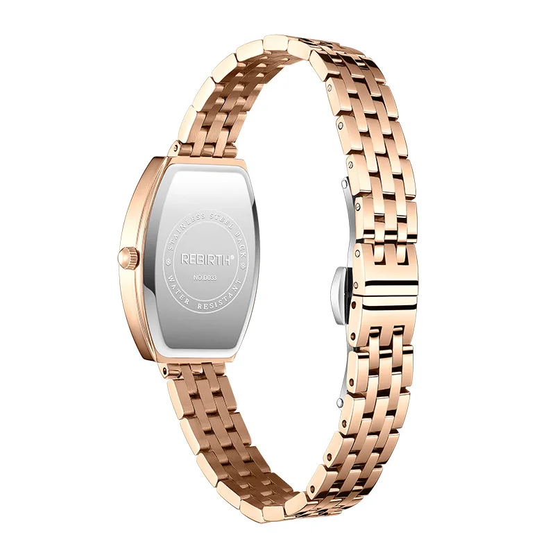 RINASCITA D033 Orologi da donna di moda di lusso Abiti Tounneau Orologi minimalisti in cristallo per donna Orologio al quarzo Orologio