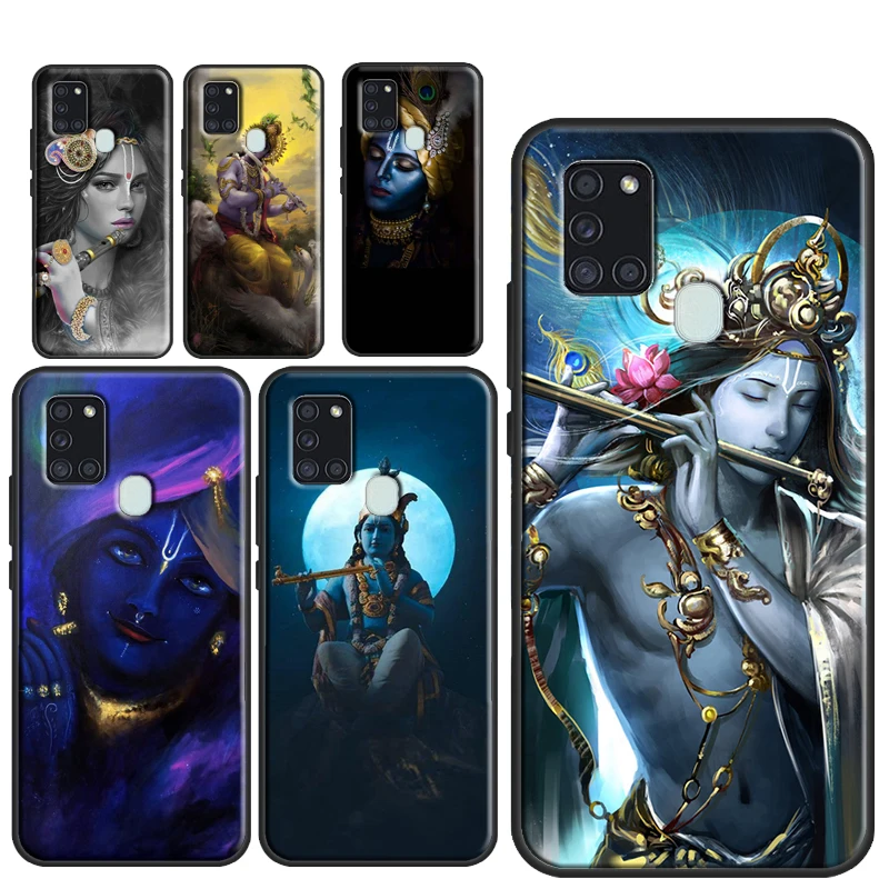 Indian God Lord Krishna Cover For Samsung Galaxy A54 A34 A14 A32 A12 A22 A52 A72 A13 A33 A53 A50 A52S A51 A71 Back Case